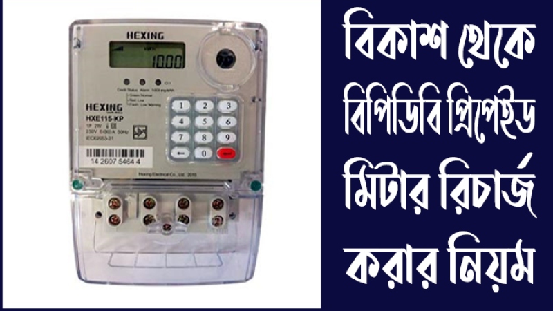 বর্তমান সময়ে বিকাশ অ্যাপ দিয়ে ঘরে বসএই বিপিডিবি প্রিপেইড মিটার রিচার্জ করা সম্ভব