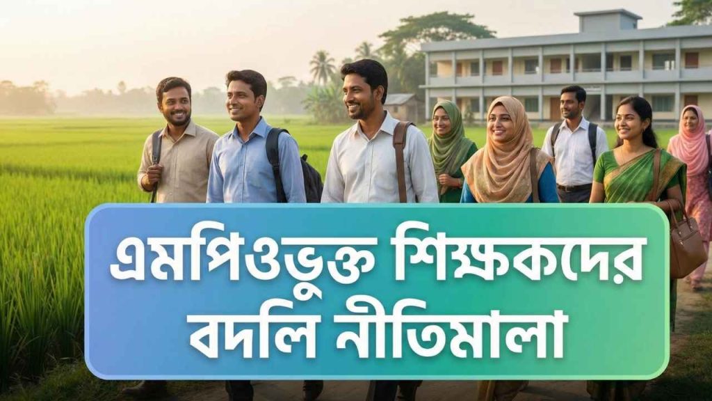 এমপিওভুক্ত শিক্ষকদের বদলি নীতিমালা