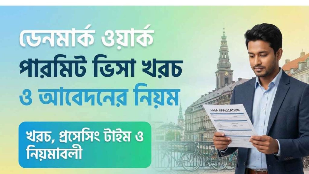 ডেনমার্ক ওয়ার্ক পারমিট ভিসা খরচ ও আবেদনের নিয়ম