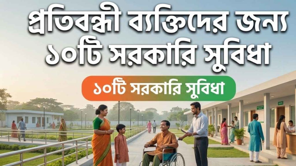 প্রতিবন্ধী ব্যক্তিদের জন্য ১০টি সরকারি সুবিধা