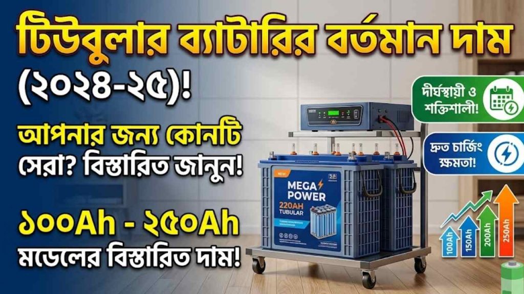 টিউবুলার ব্যাটারি দাম
