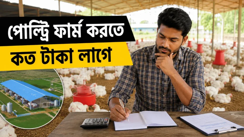 পোল্ট্রি ফার্ম করতে কত টাকা লাগে