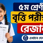 ৫ম শ্রেণীর বৃত্তি পরীক্ষার রেজাল্ট
