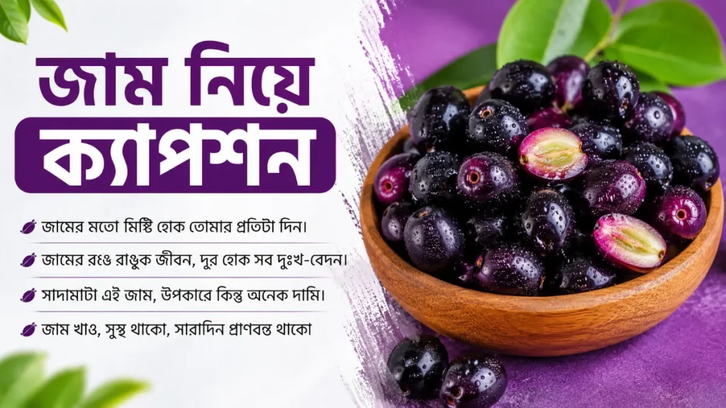 জাম নিয়ে ক্যাপশন