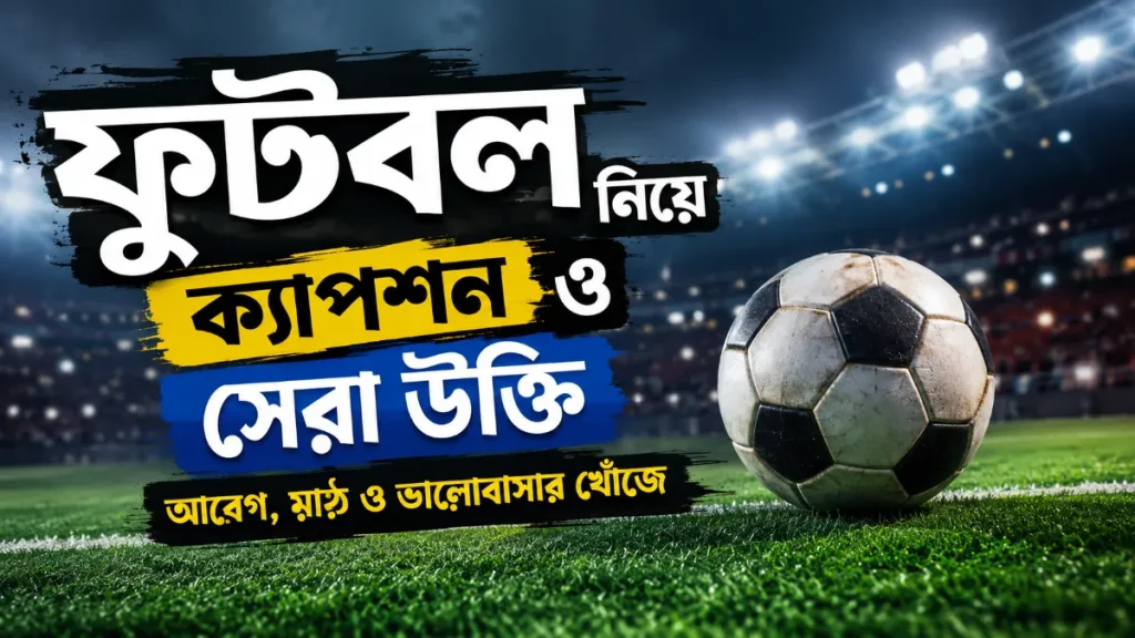ফুটবল নিয়ে ক্যাপশন ও সেরা উক্তি