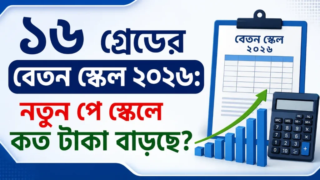 ১৬ গ্রেডের বেতন স্কেল ২০২৬