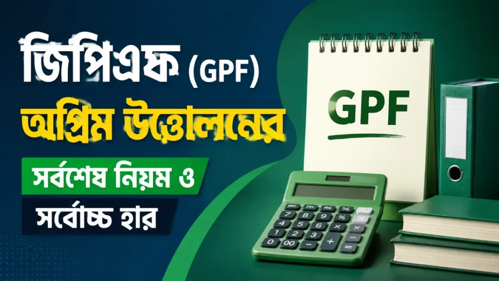 জিপিএফ (GPF) অগ্রিম উত্তোলনের সর্বশেষ নিয়ম ও সর্বোচ্চ হার
