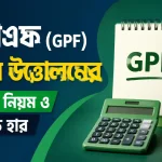জিপিএফ (GPF) অগ্রিম উত্তোলনের সর্বশেষ নিয়ম ও সর্বোচ্চ হার