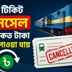 ট্রেনের টিকিট ক্যানসেল করলে কত টাকা ফেরত পাওয়া যায়