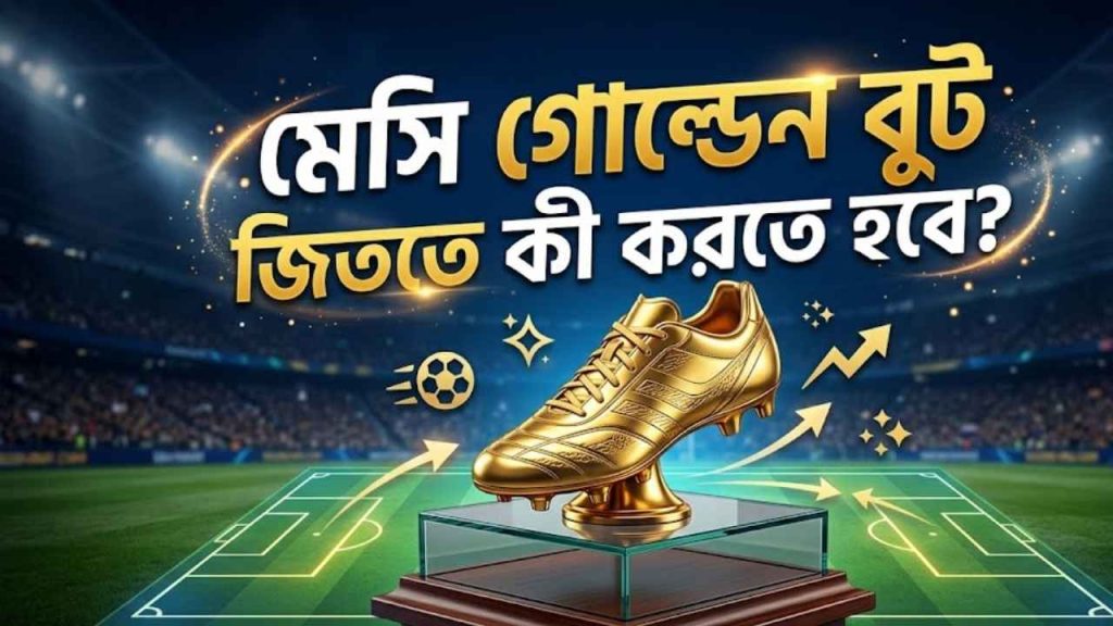 মেসি গোল্ডেন বুট জিততে কী করতে হবে