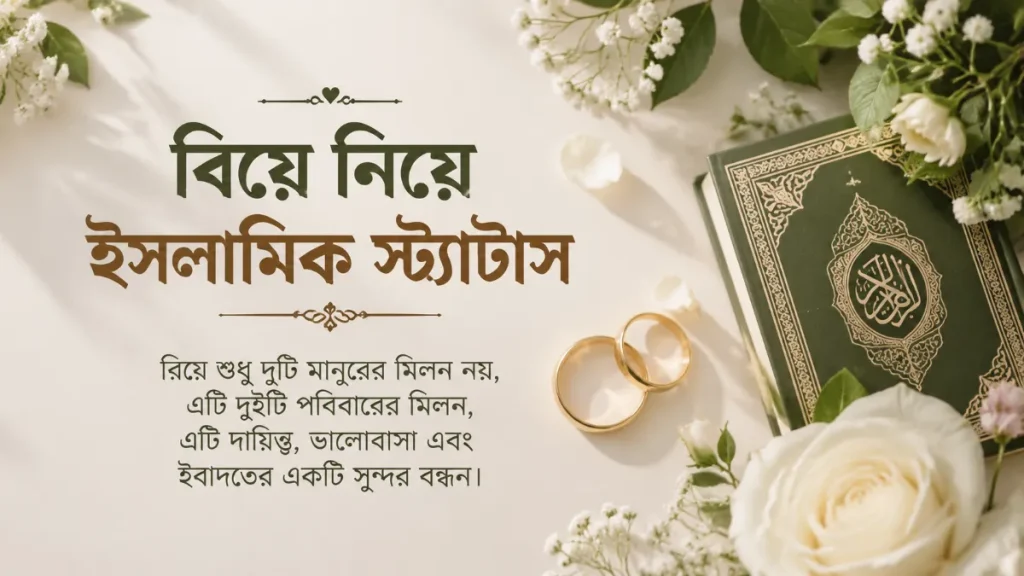 বিয়ে নিয়ে ইসলামিক স্ট্যাটাস