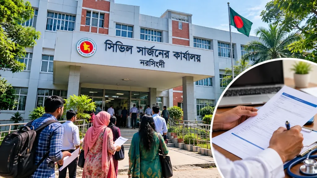 নরসিংদী সিভিল সার্জনের কার্যালয়ে ১১৭ পদে নিয়োগ