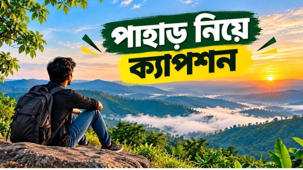 পাহাড় নিয়ে ক্যাপশন